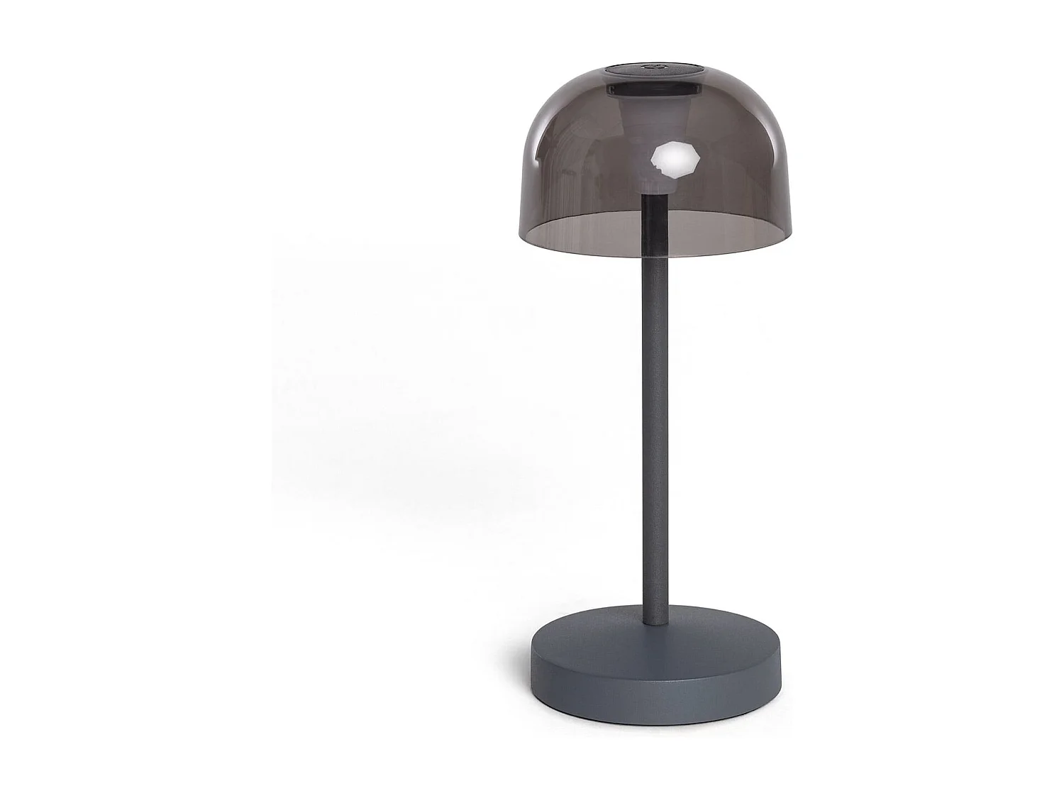 Lampe à Poser LED Portable pour Extérieur Métal avec Batterie Rechargeable Lendora Smoke Gris