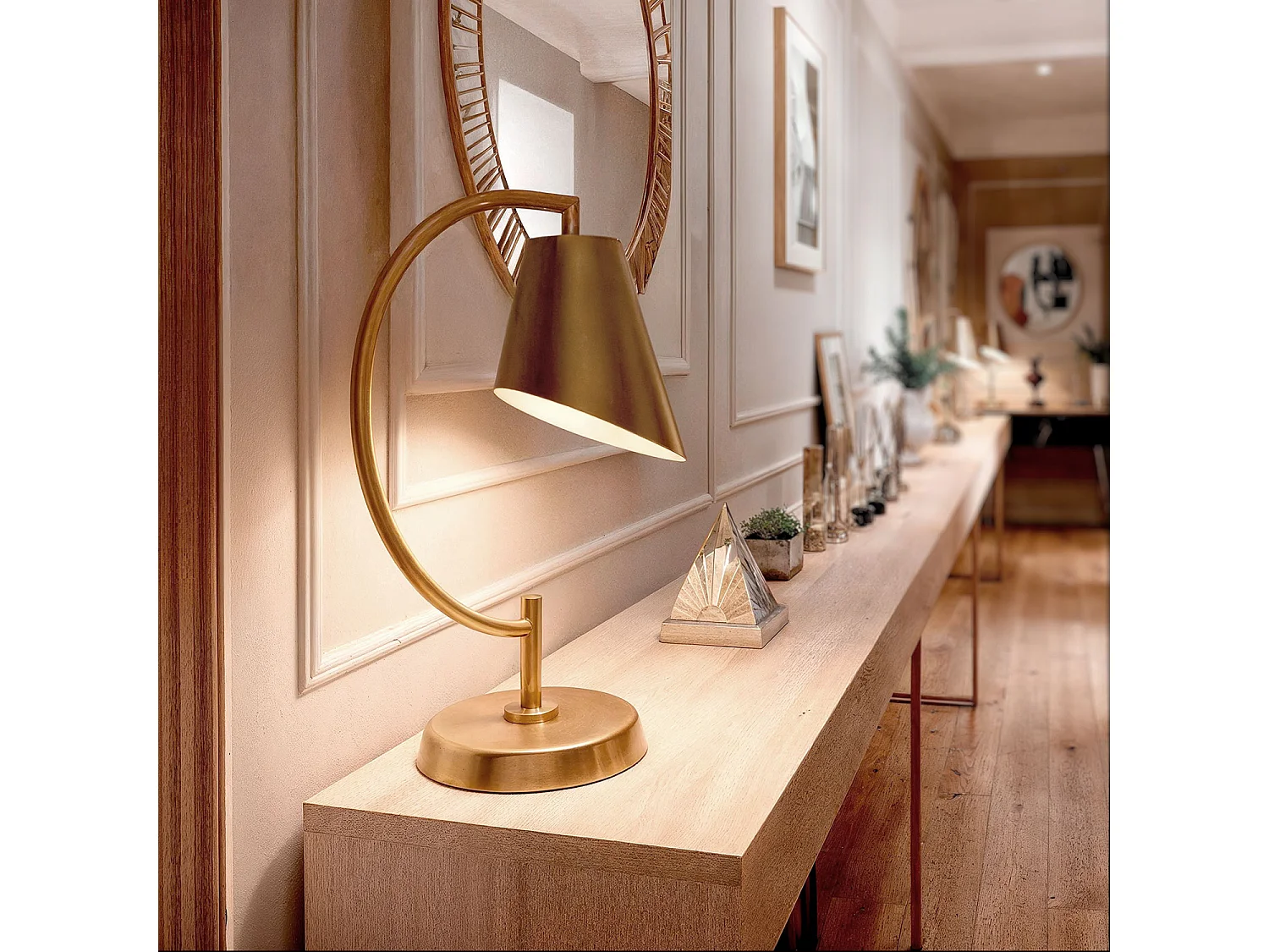 Lampe à Poser Métal Edern Doré