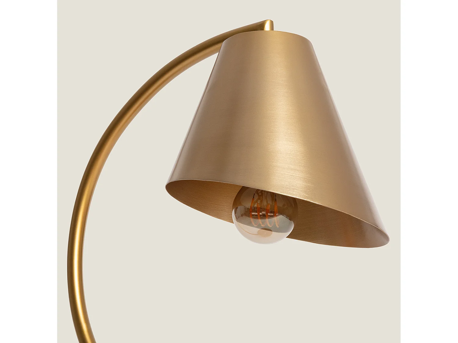 Lámpara de Mesa Metal Edern Dorado