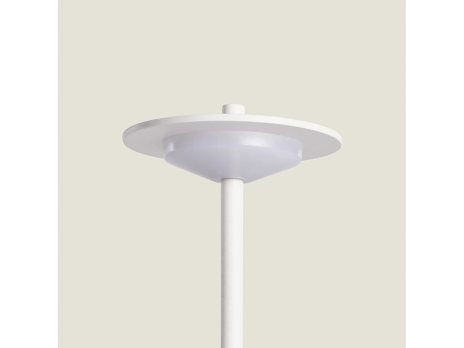 Lámpara de Mesa LED Portátil para Exterior Metal con Batería Recargable Estepona Blanco