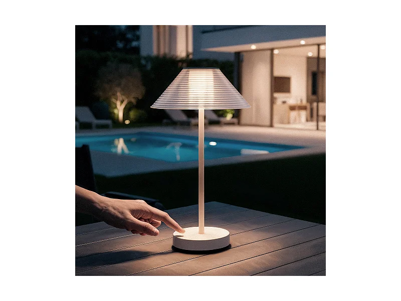 Lampada da Tavolo LED 2W Portatile con Batteria USB Ricaricabile Katuma Bianco