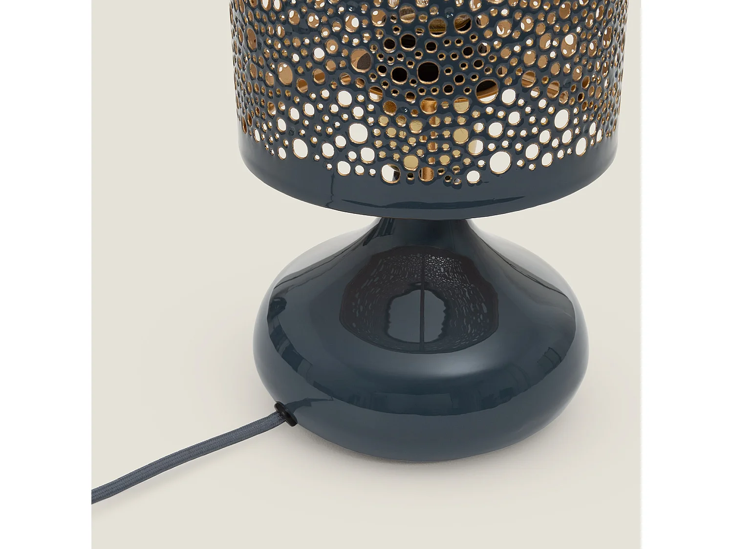 Lampada da Tavolo Metallo Harish Azzurro