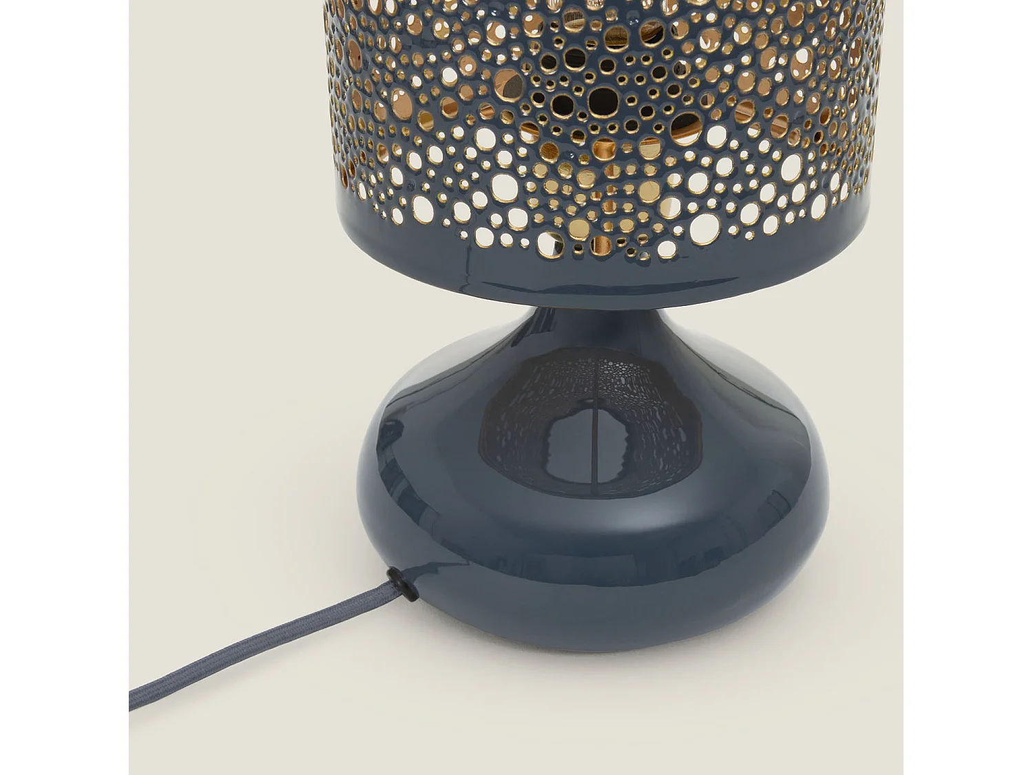 Lampada da Tavolo Metallo Harish Azzurro