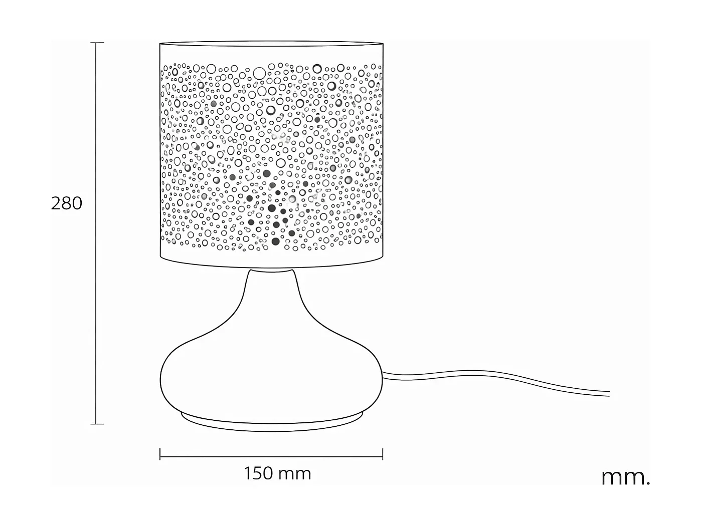 Lampada da Tavolo Metallo Harish Azzurro