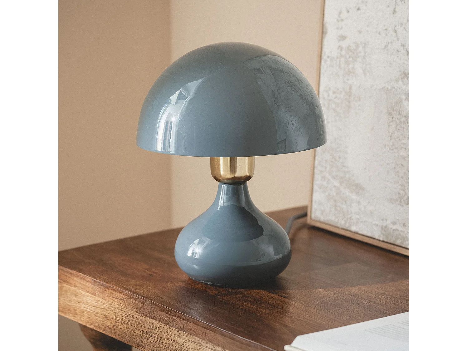 Lámpara de Mesa Metal Krish Azul