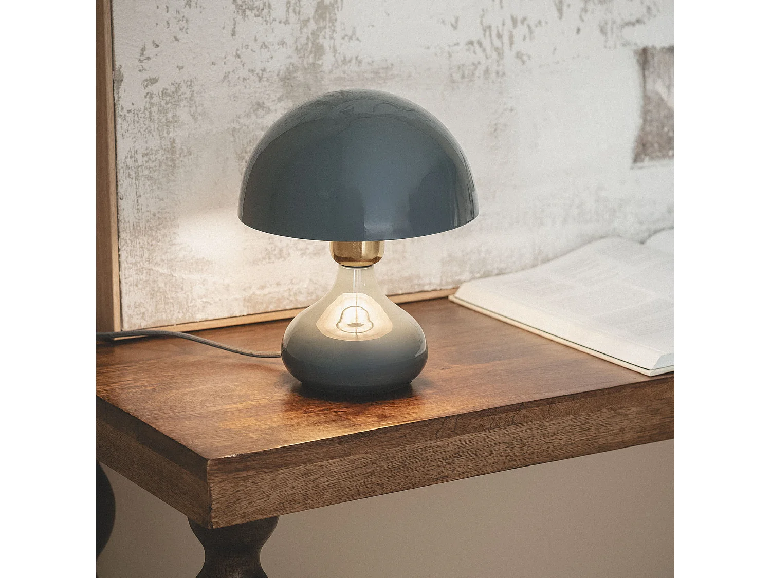 Lámpara de Mesa Metal Krish Azul