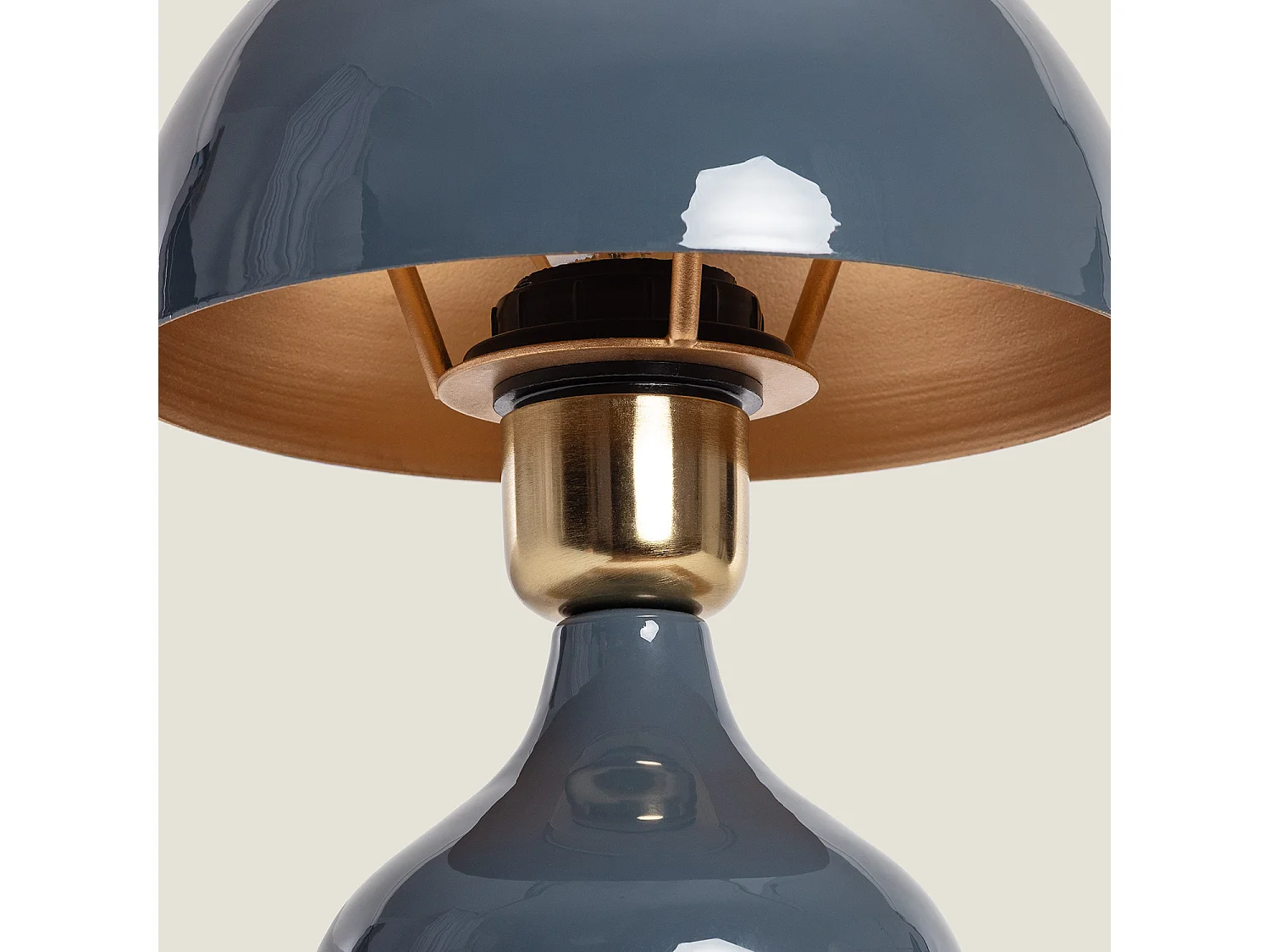 Lampada da Tavolo Metallo Krish Azzurro