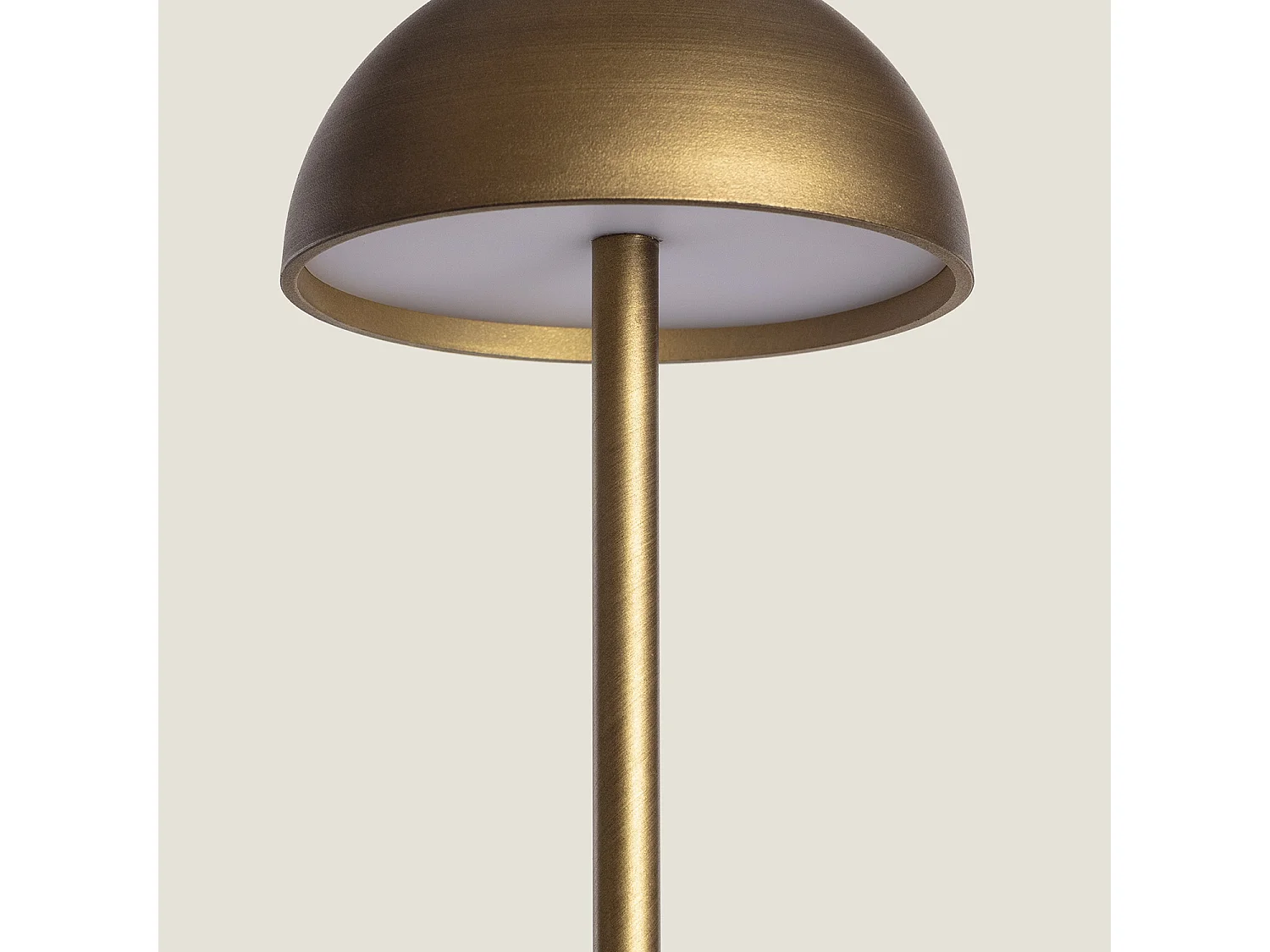 Lampe à Poser LED Portable Extérieure Métal avec Batterie Rechargeable Pirinoa Laiton