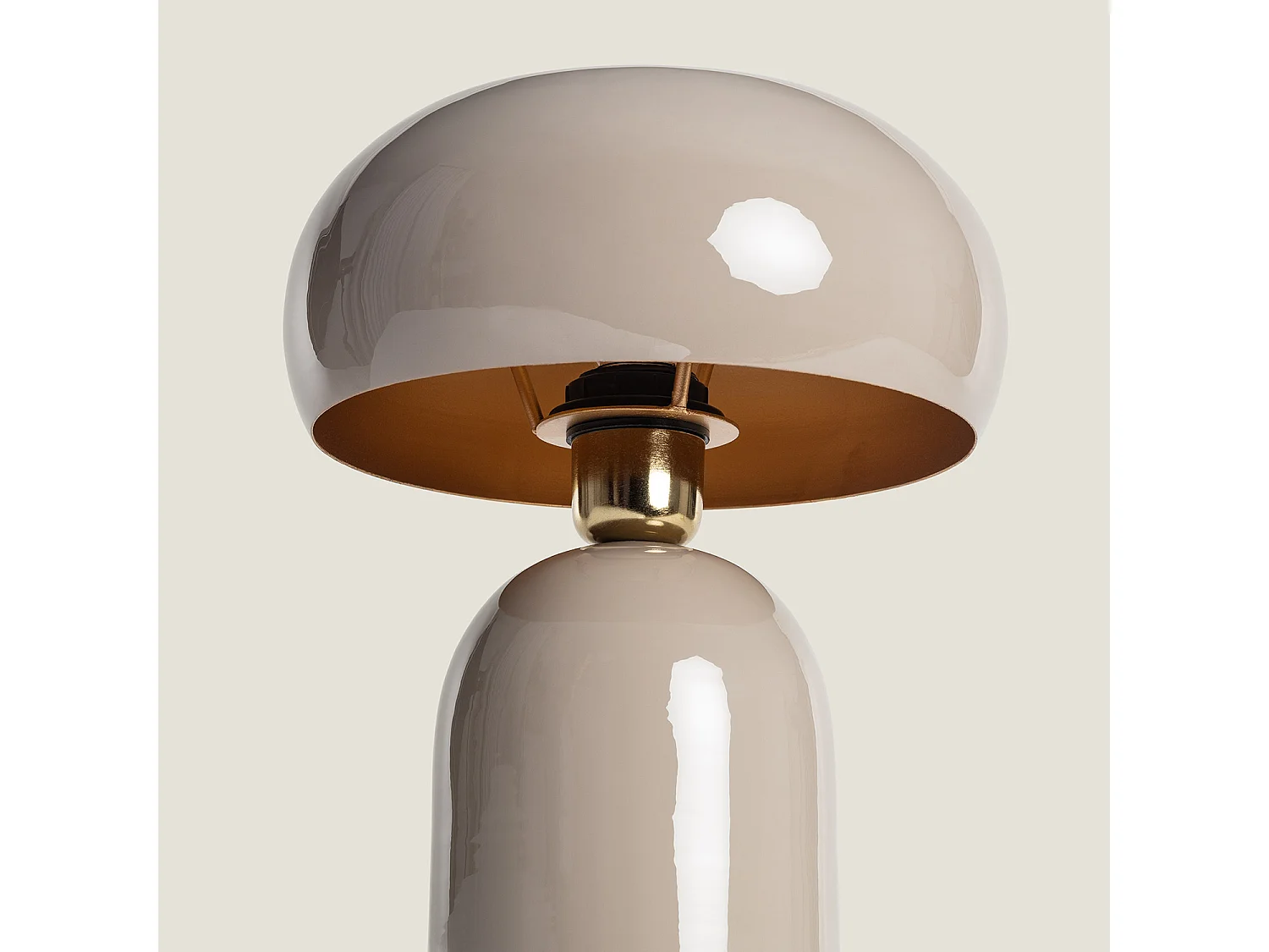 Lampada da Tavolo Metallo Dhanuk Tortora