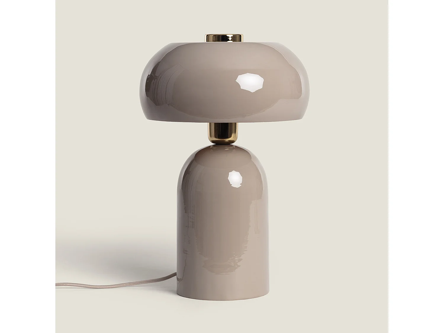 Lampe à Poser Métal Dhanuk Taupe