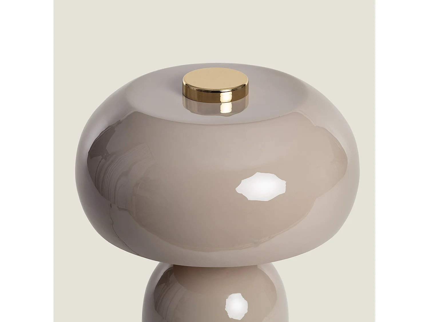 Lampe à Poser Métal Dhanuk Taupe