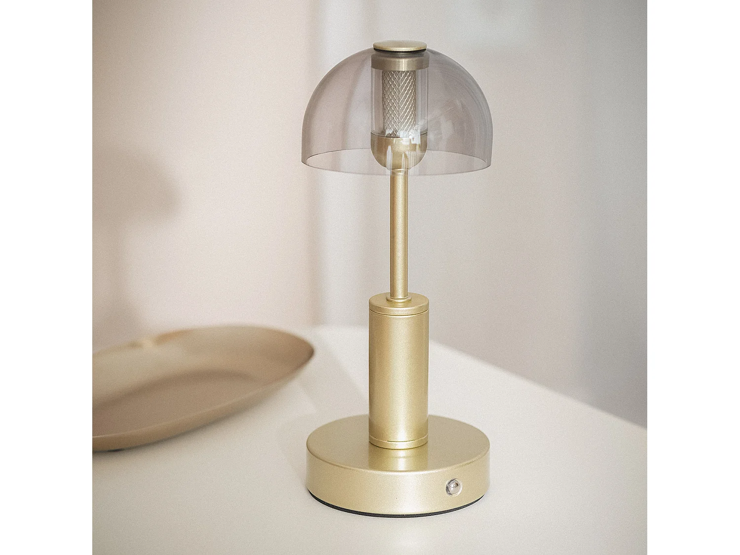 Lampada da Tavolo LED Portatile con Batteria USB Ricaricabile Ludza Oro