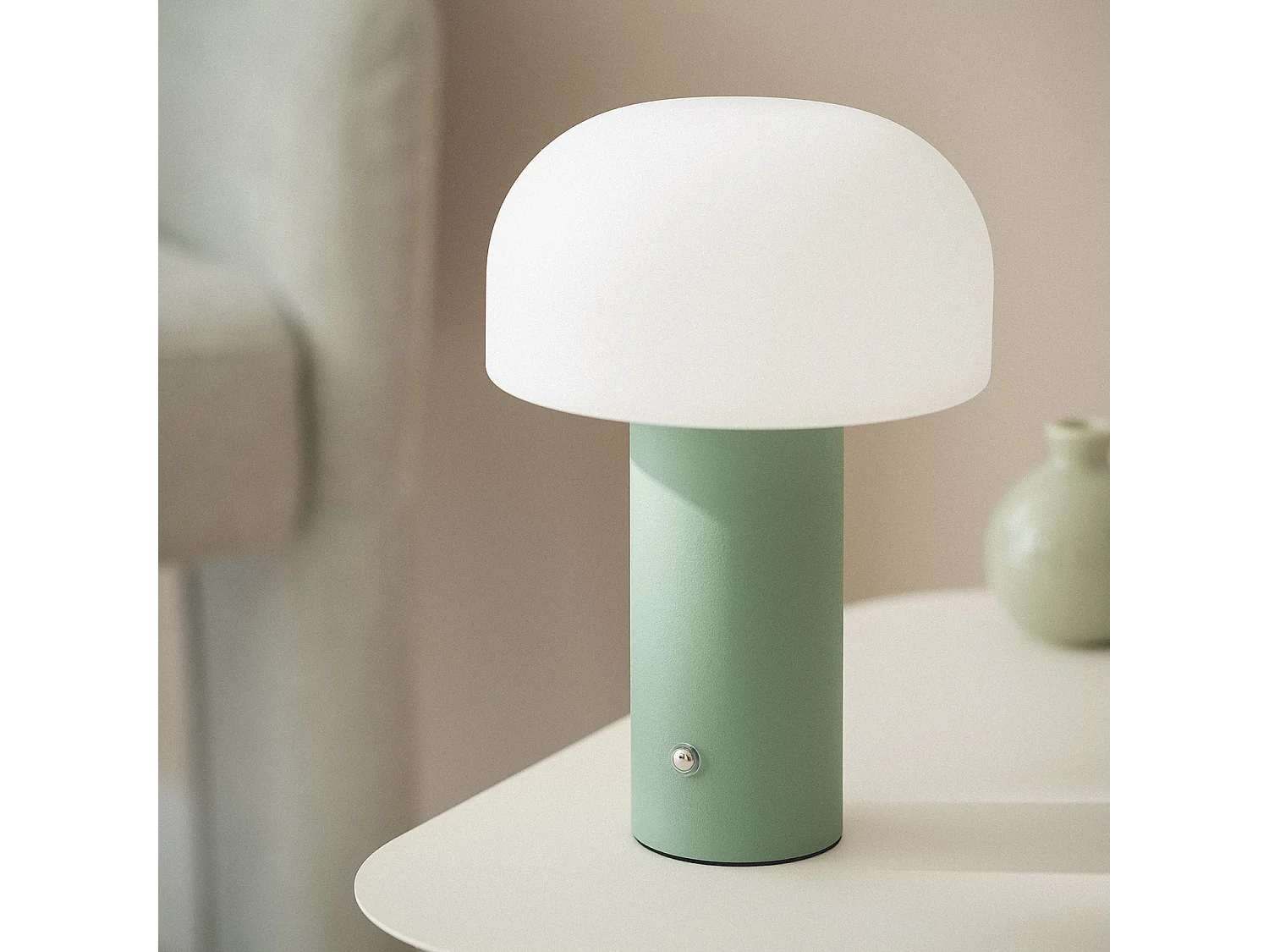 Lámpara de Mesa LED Portátil con Batería USB Recargable Leta Verde Oliva