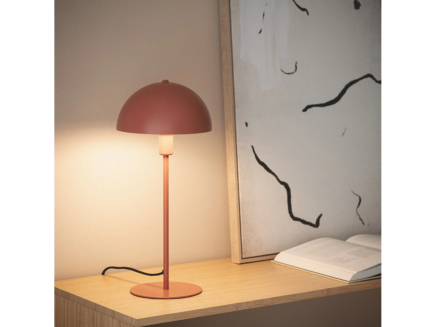 Lampe à Poser Aluminium Madow Terre cuite