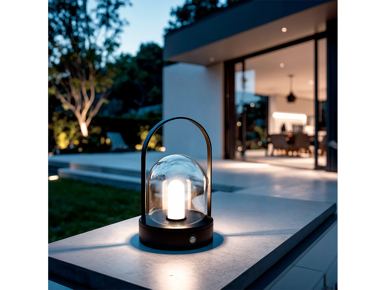 Lampada da Tavolo LED 3W Portatile con Batteria USB Ricaricabile Olena Nero