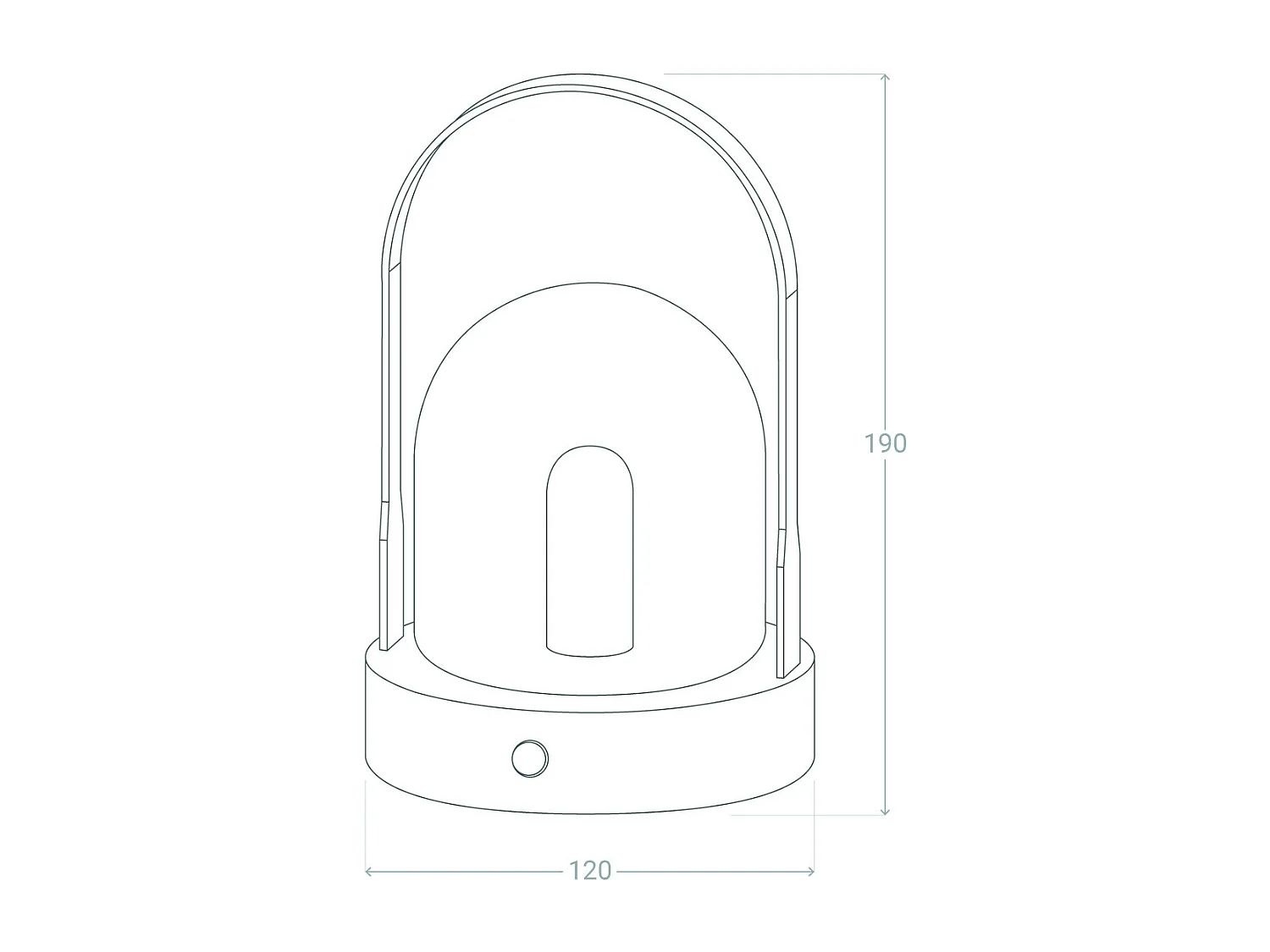 Lámpara de Mesa LED Portátil con Batería USB Recargable Olena Negro