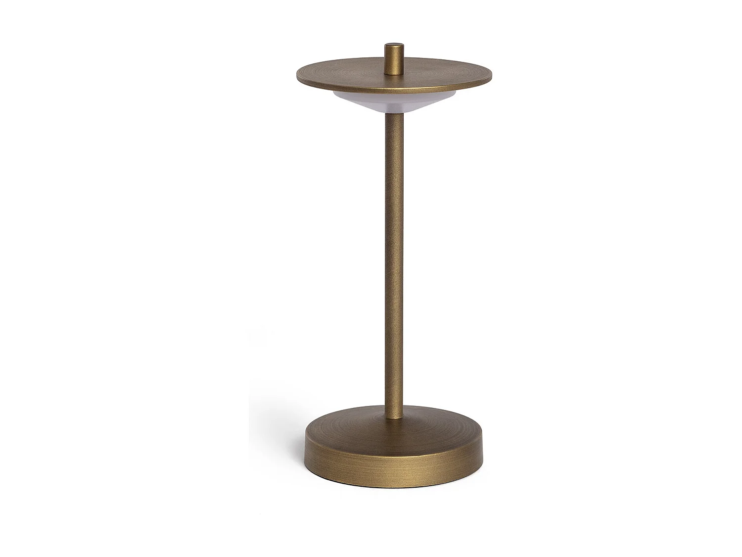 Lampada da Tavolo LED Portatile per Esterni Metallo con Batteria USB Ricaricabile Estepona Ottone
