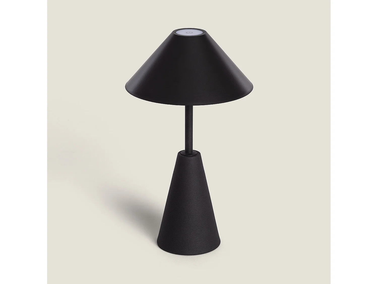 Lampe à Poser Métal LED 3W avec Batterie USB Rechargeable Chamle Noir