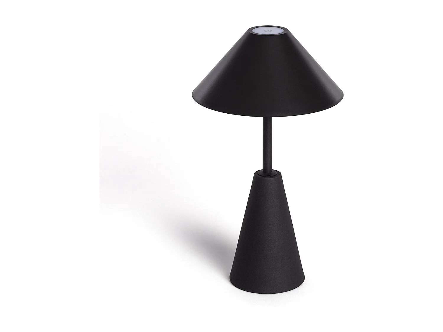 Lampada da Tavolo LED Portatile 3W per Esterni Metallo con Batteria Ricaricabile Chamle Nero