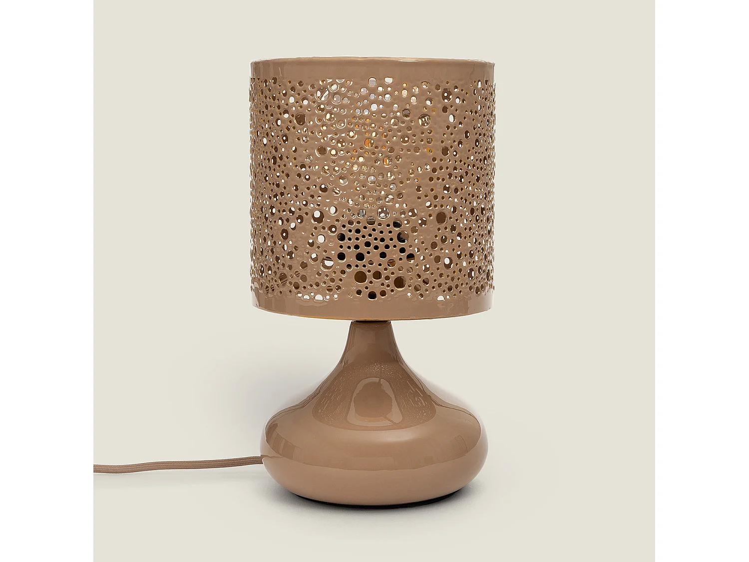 Lampe à Poser Métal Harish Beige