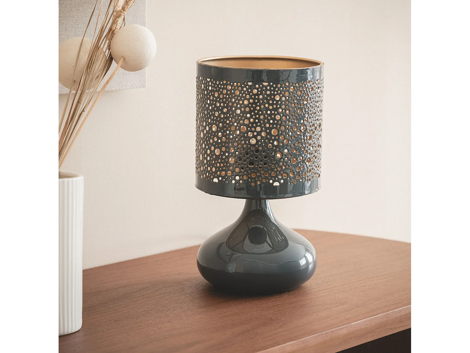 Lampe à Poser Métal Harish Beige