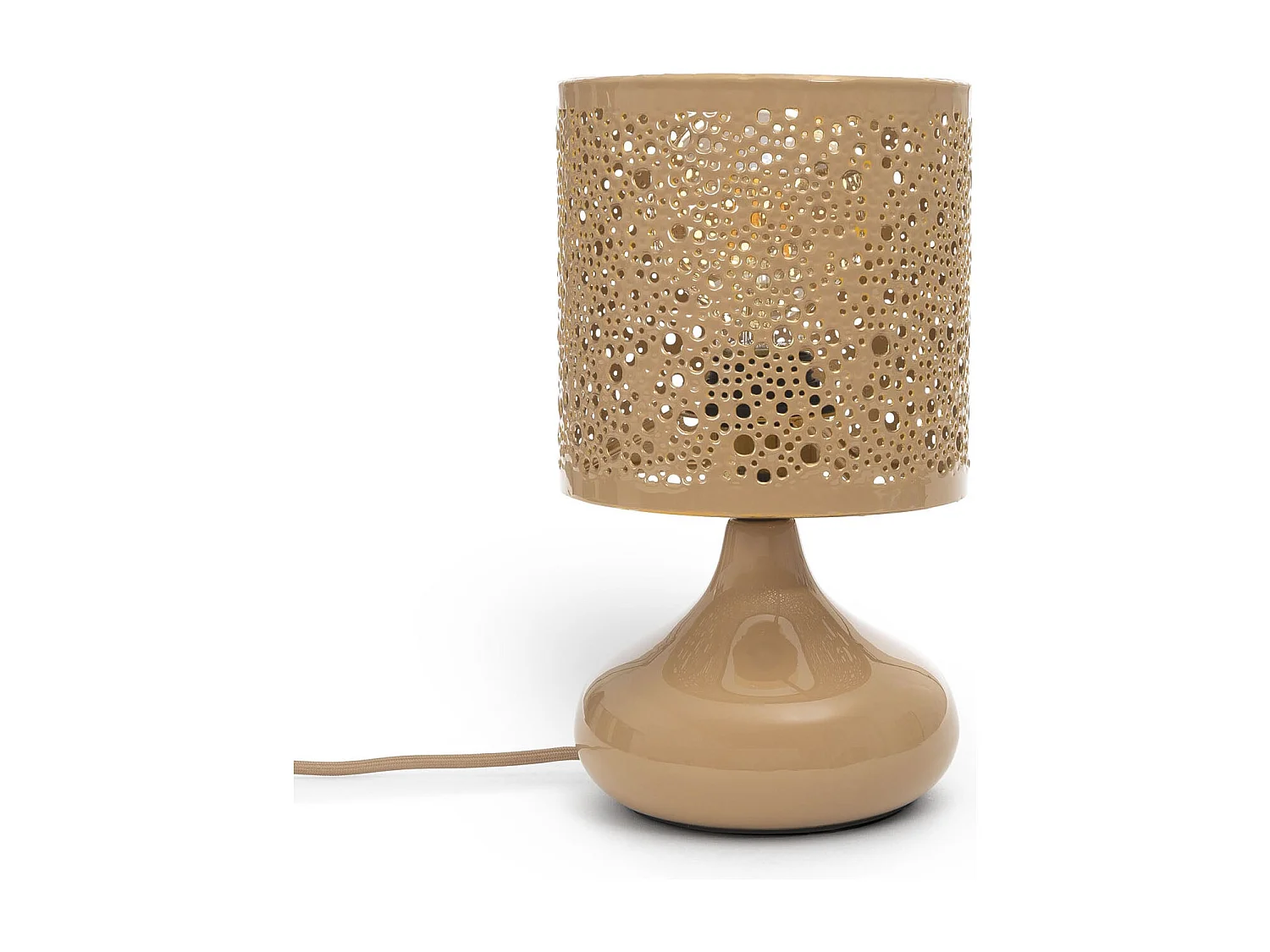 Lámpara de Mesa Metal Harish Beige