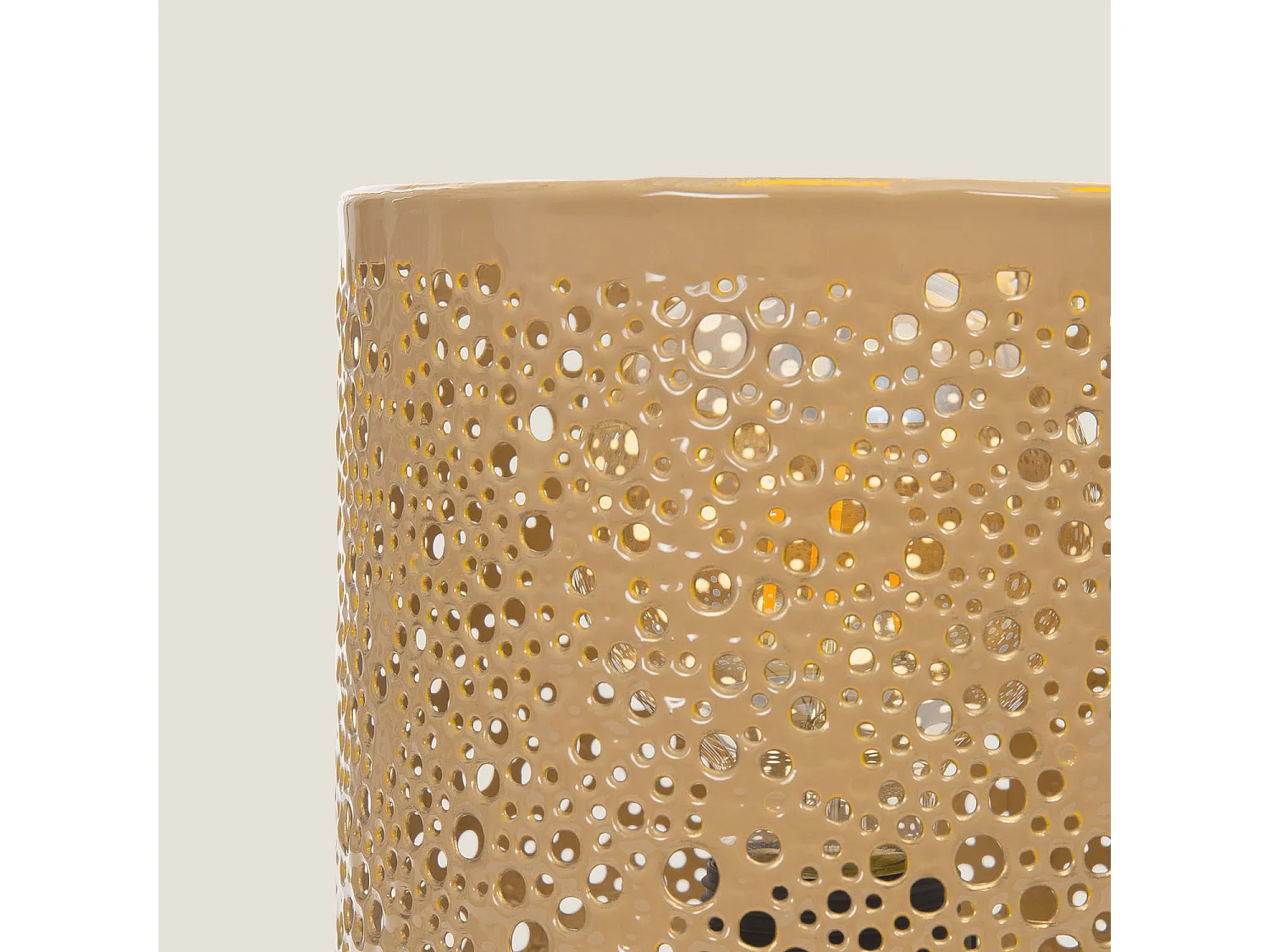 Lámpara de Mesa Metal Harish Beige