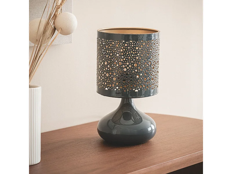 Lampada da Tavolo Metallo Harish Beige