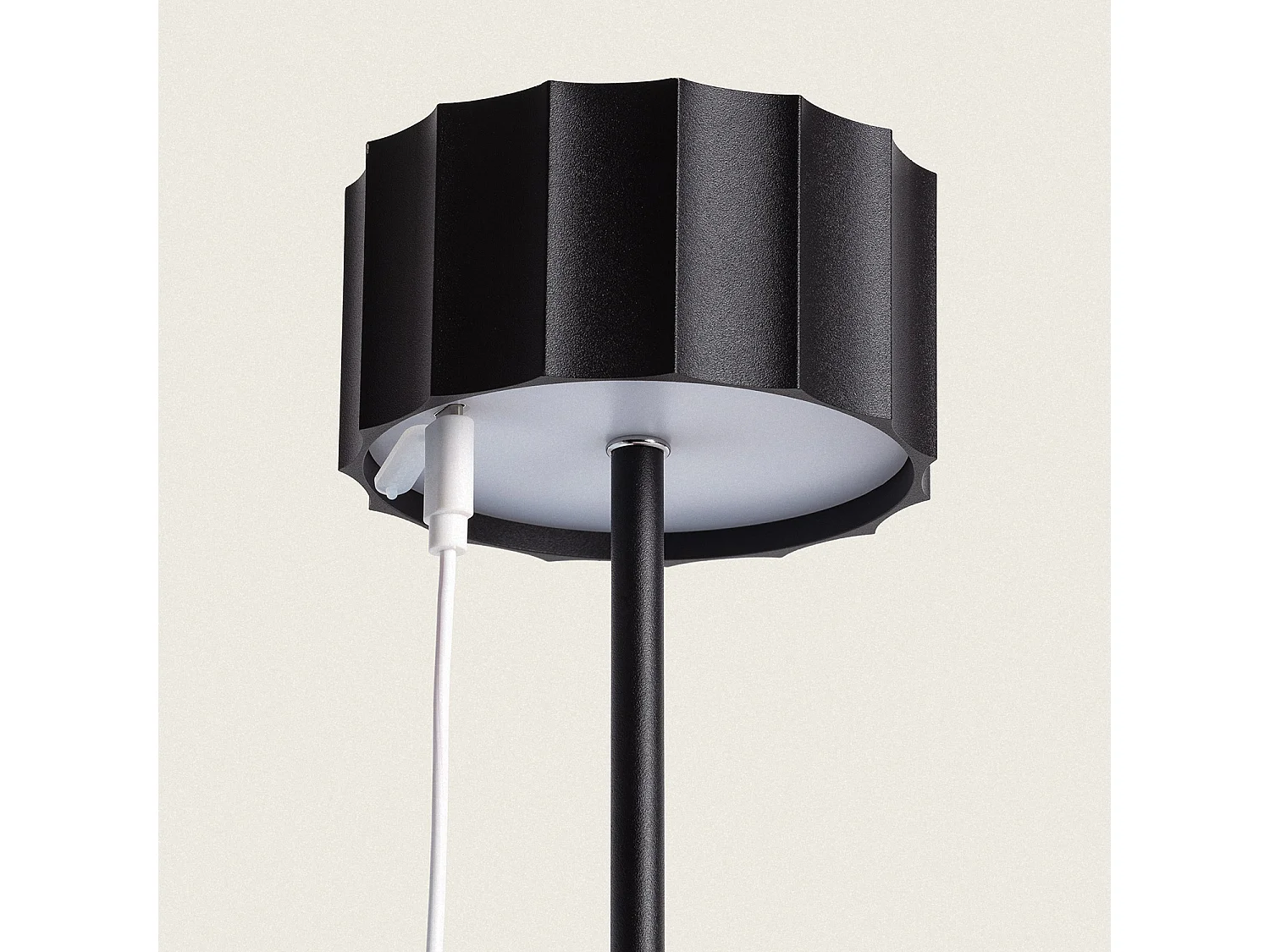 Lámpara de Mesa LED Portátil para Exterior con Batería USB Recargable Cesc Negro