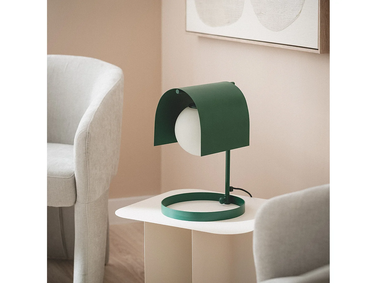 Lampe à Poser Métal Heswall Vert