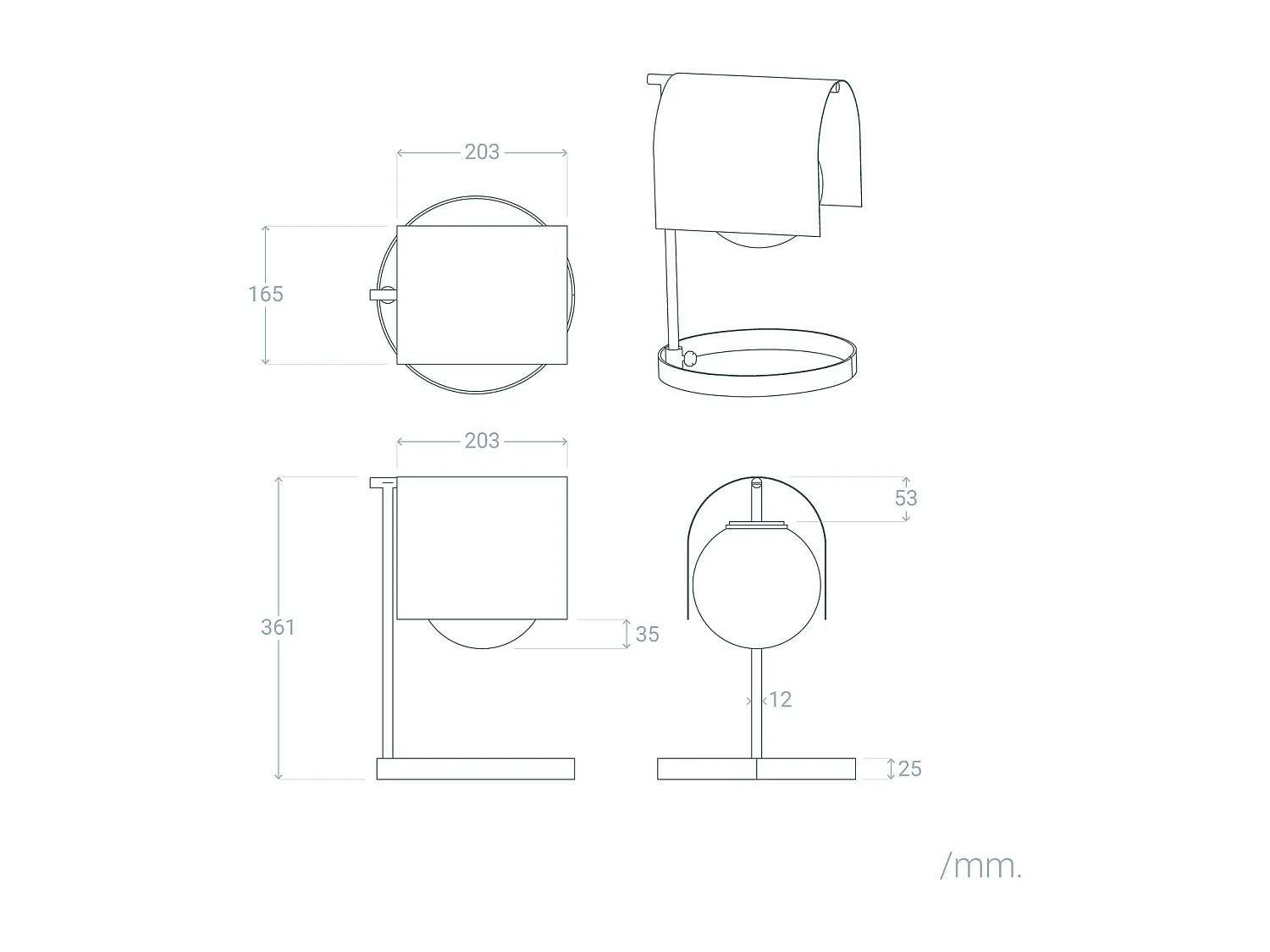 Lampe à Poser Métal Heswall Vert