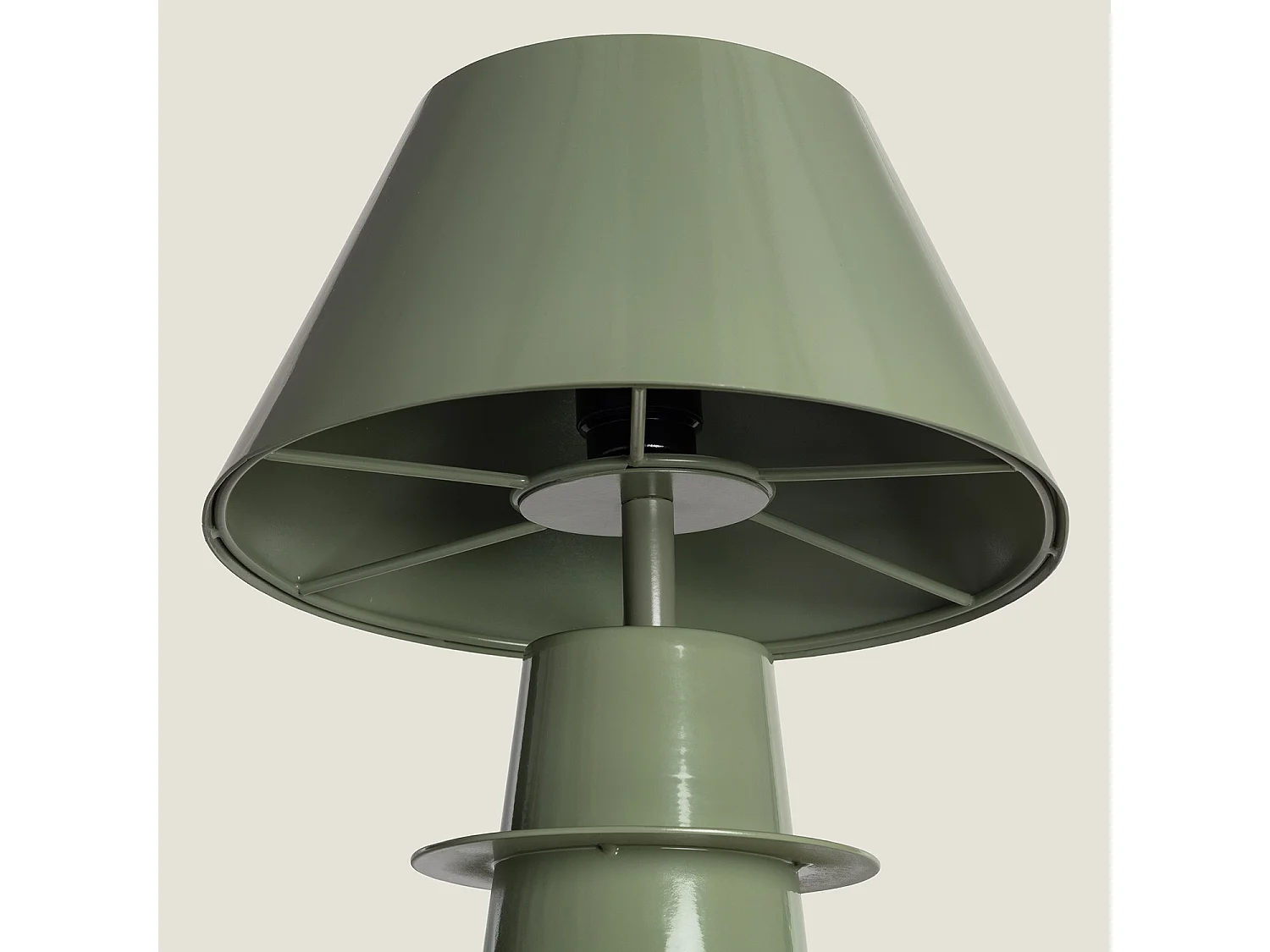 Lampe à Poser Métal Kadrina Vert kaki