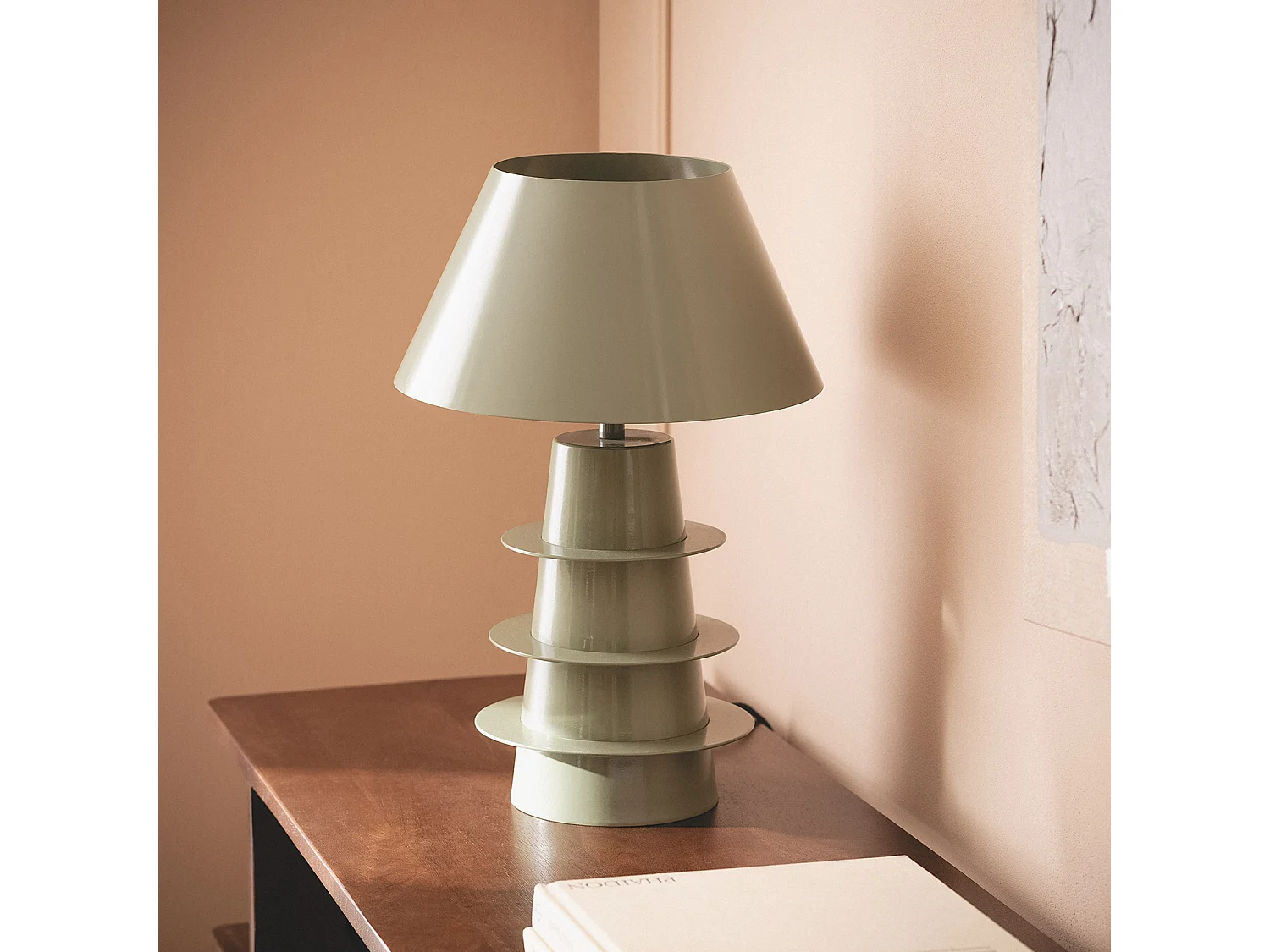 Lampe à Poser Métal Kadrina Vert kaki