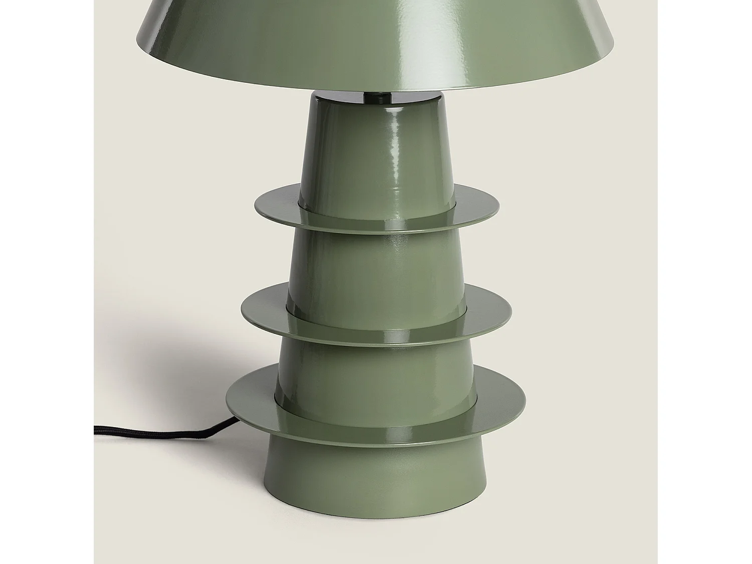 Lampe à Poser Métal Kadrina Vert kaki