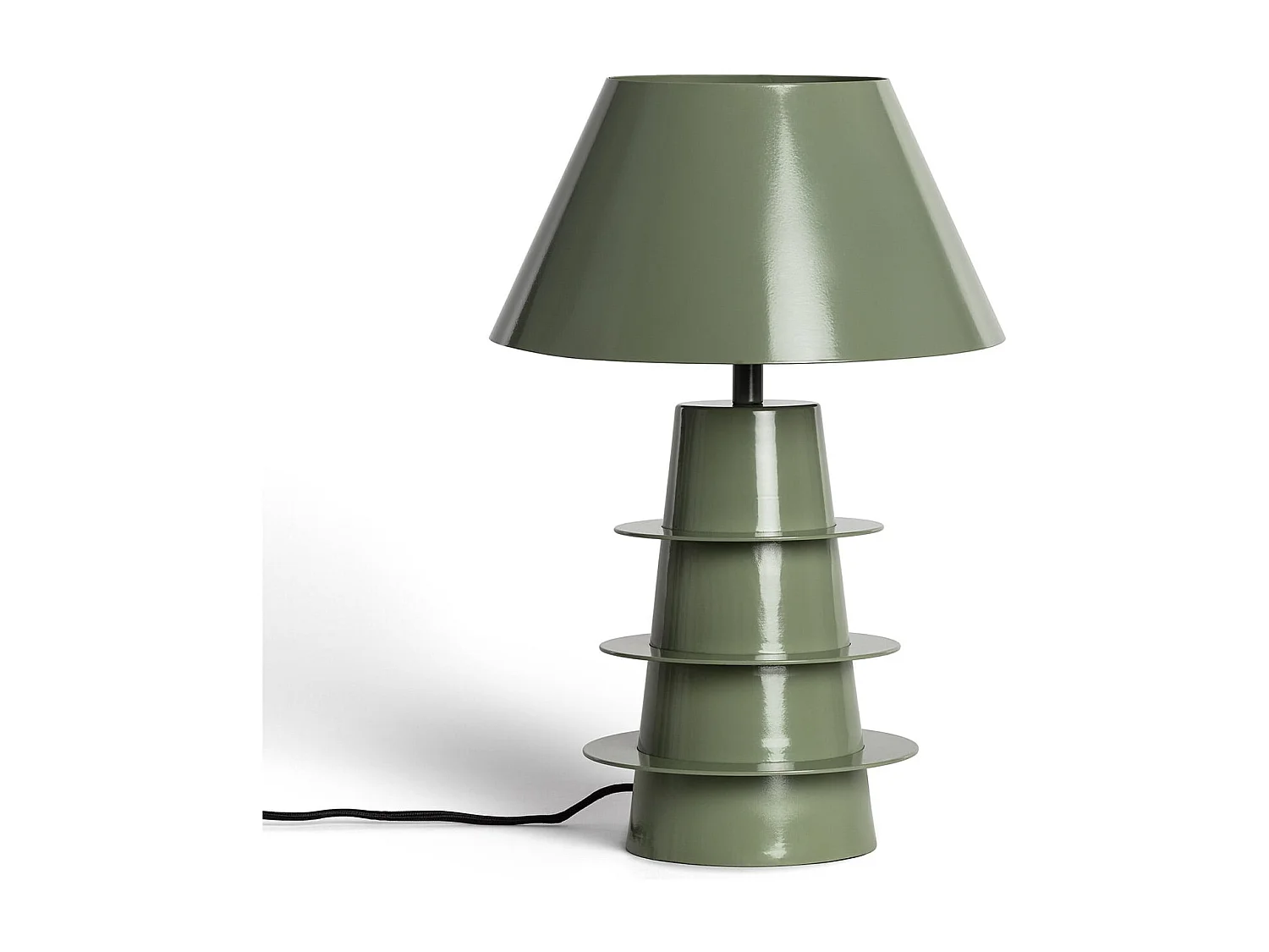Lámpara de Mesa Metal Kadrina Verde Caqui