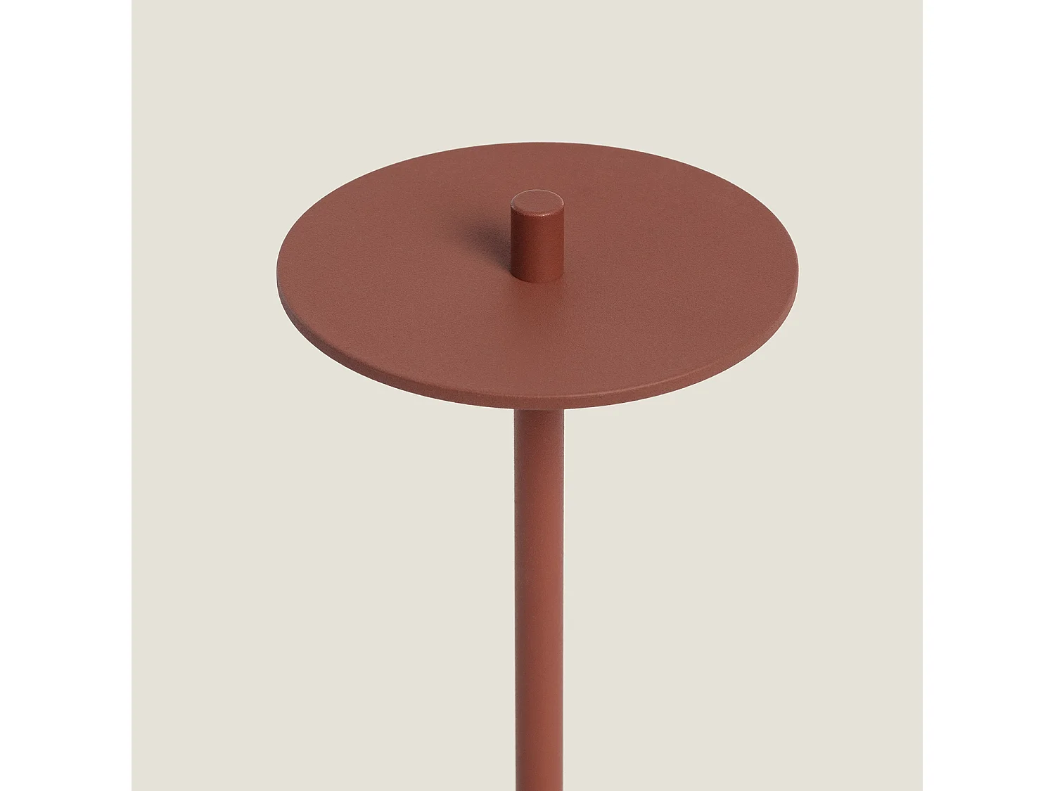 Lampada da Tavolo LED Portatile per Esterni Metallo con Batteria USB Ricaricabile Estepona Terracotta