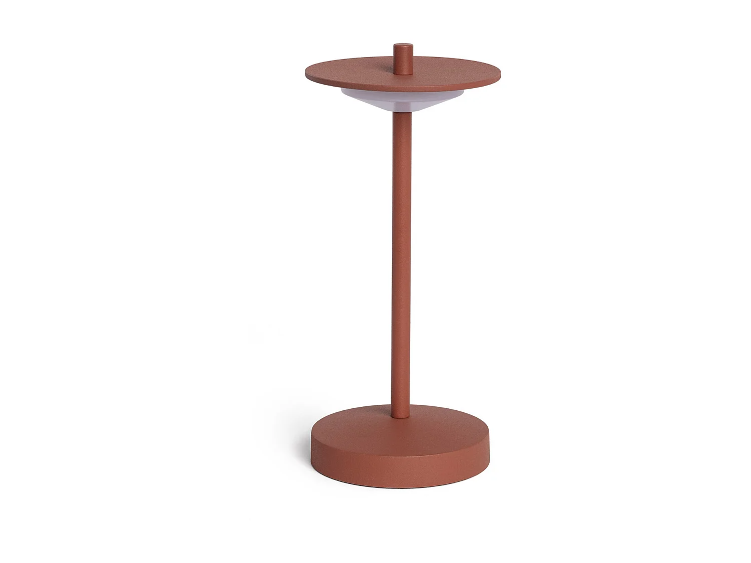 Lampada da Tavolo LED Portatile per Esterni Metallo con Batteria USB Ricaricabile Estepona Terracotta