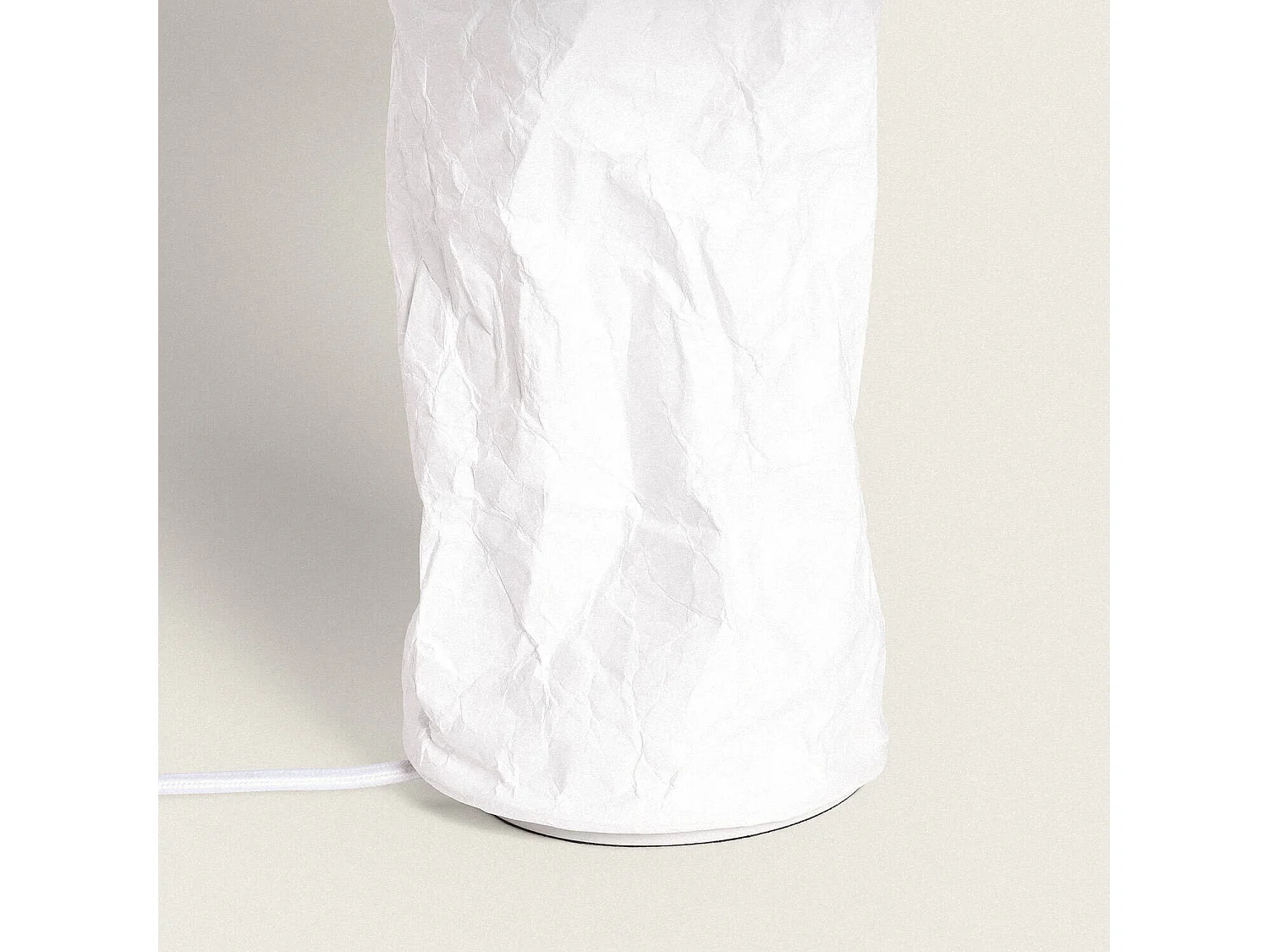 Lampada da Tavolo Carta Tyvek Rapa Bianco