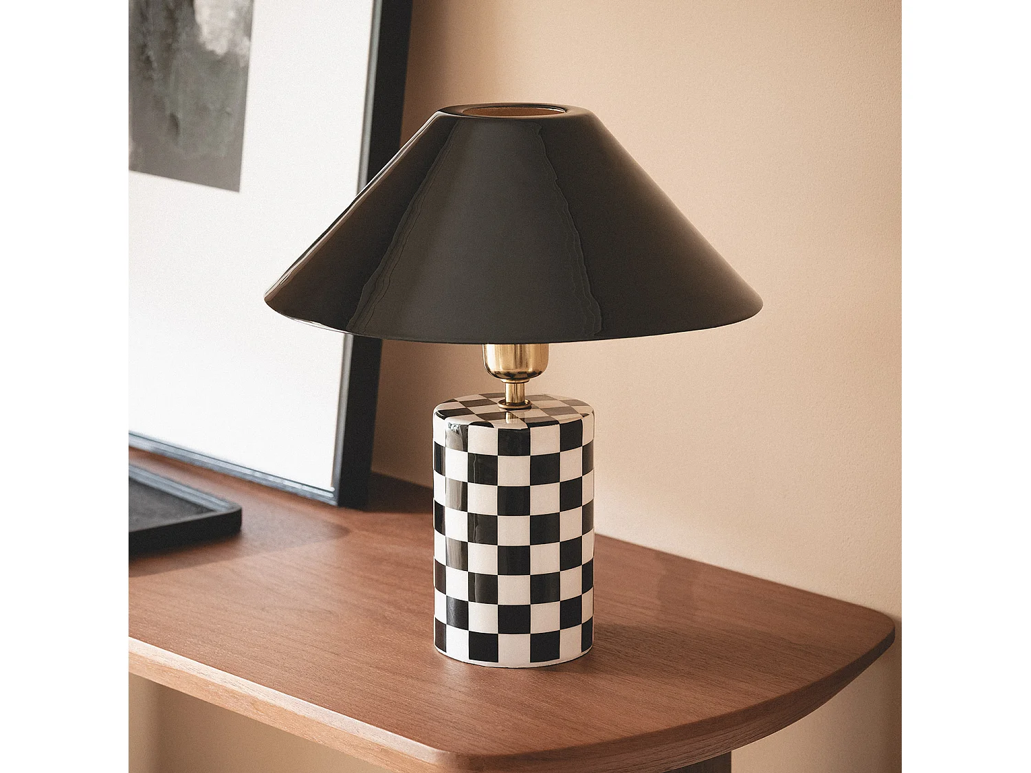 Lampe à Poser Métal Brijesh Noir