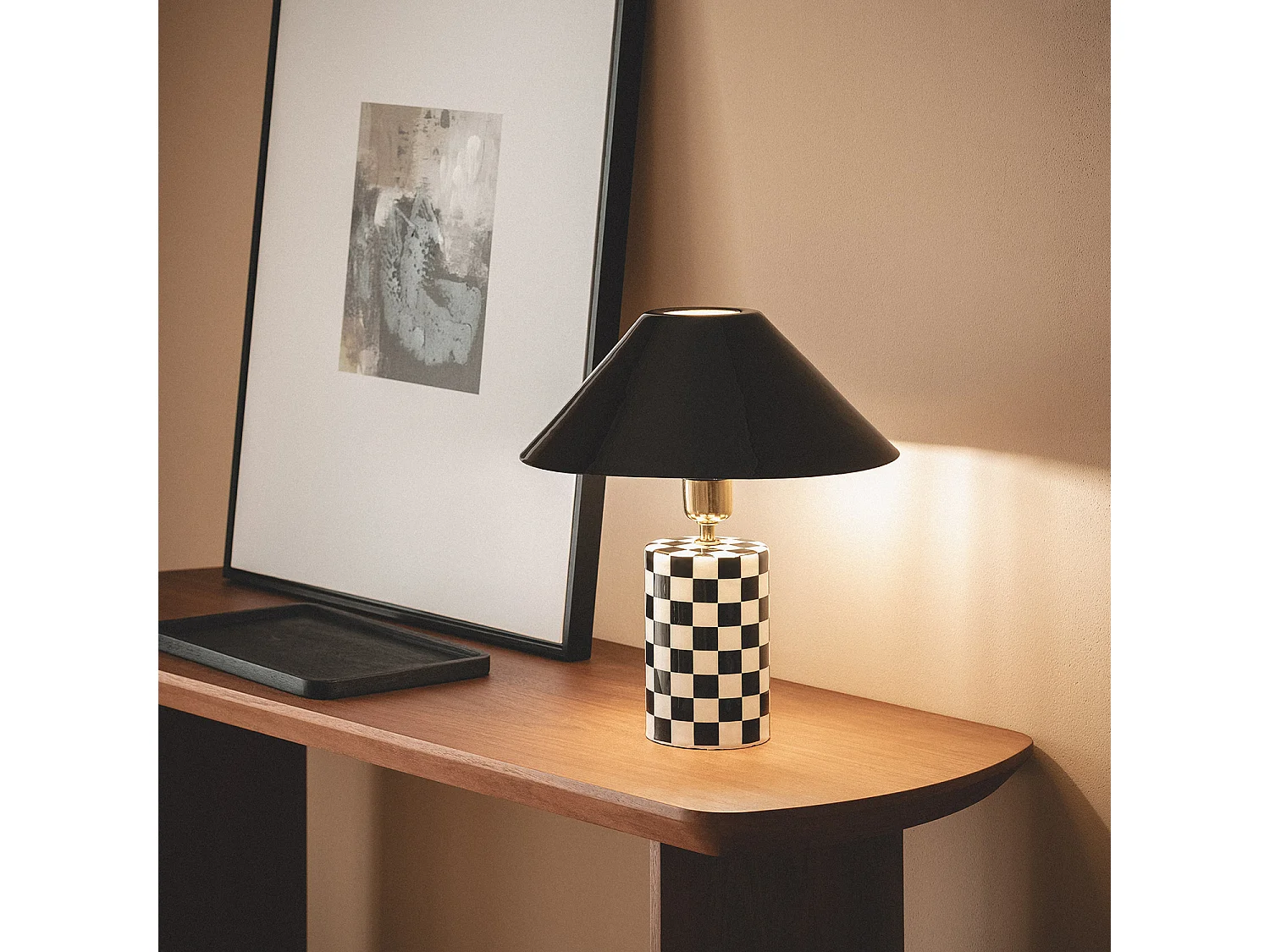 Lampada da Tavolo Metallo Brijesh Nero