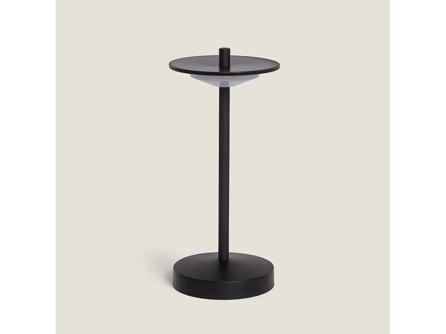 Lampada da Tavolo LED Portatile per Esterni Metallo con Batteria USB Ricaricabile Estepona Nero