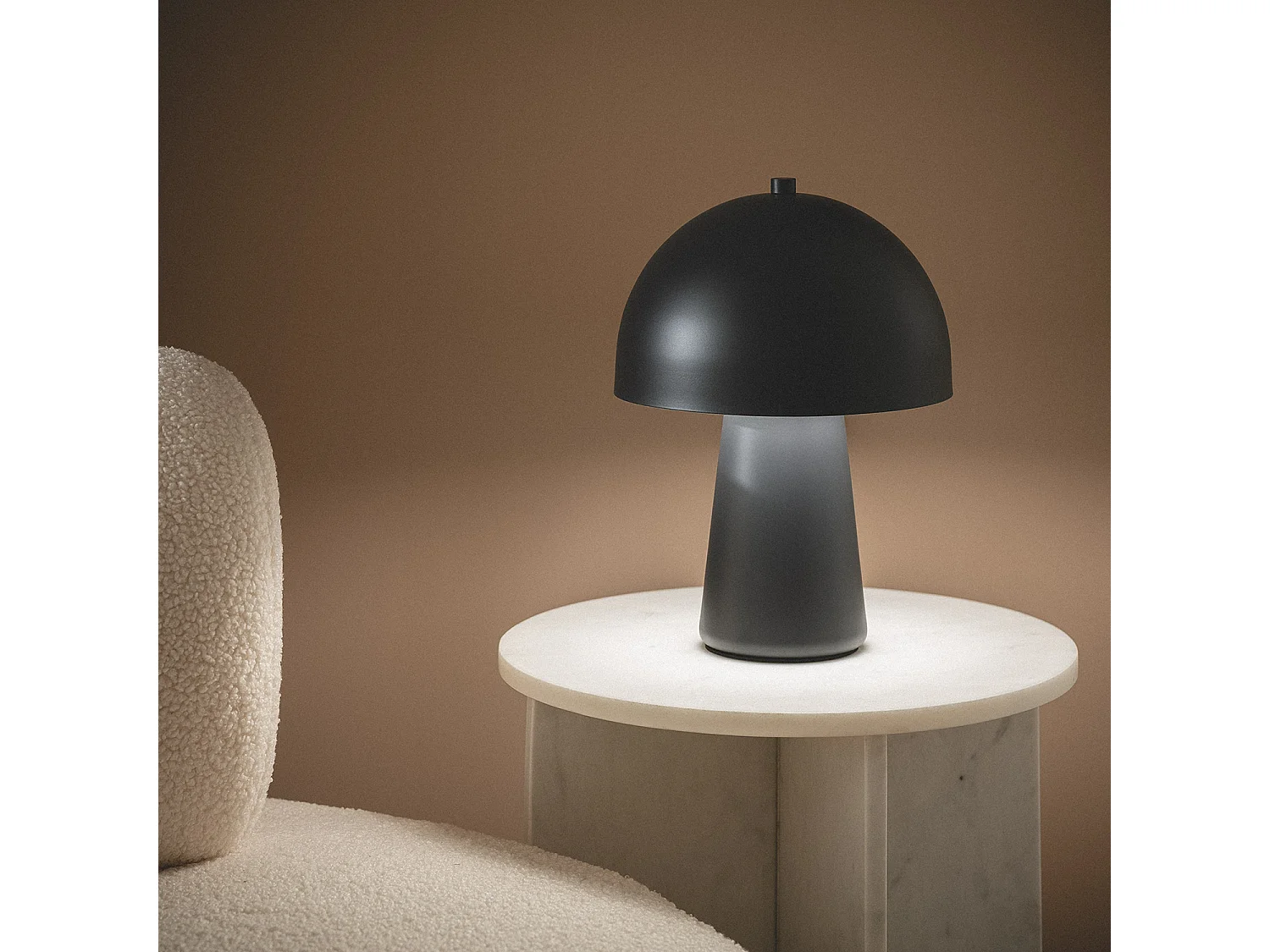 Lampada da Tavolo Metallo Quinga Nero