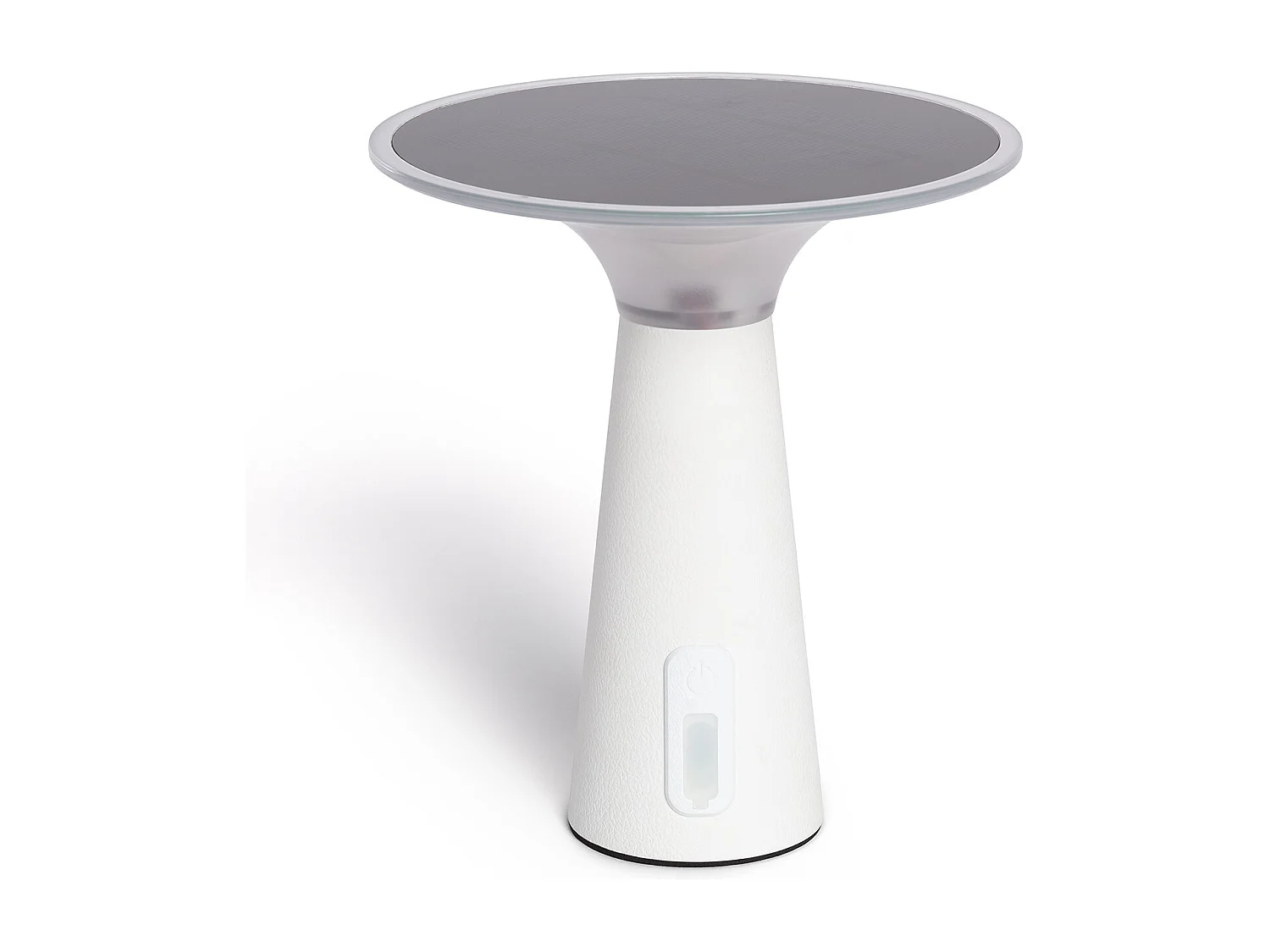 Lámpara de Mesa Solar Exterior LED Portátil con Batería USB Recargable Soucha Blanco