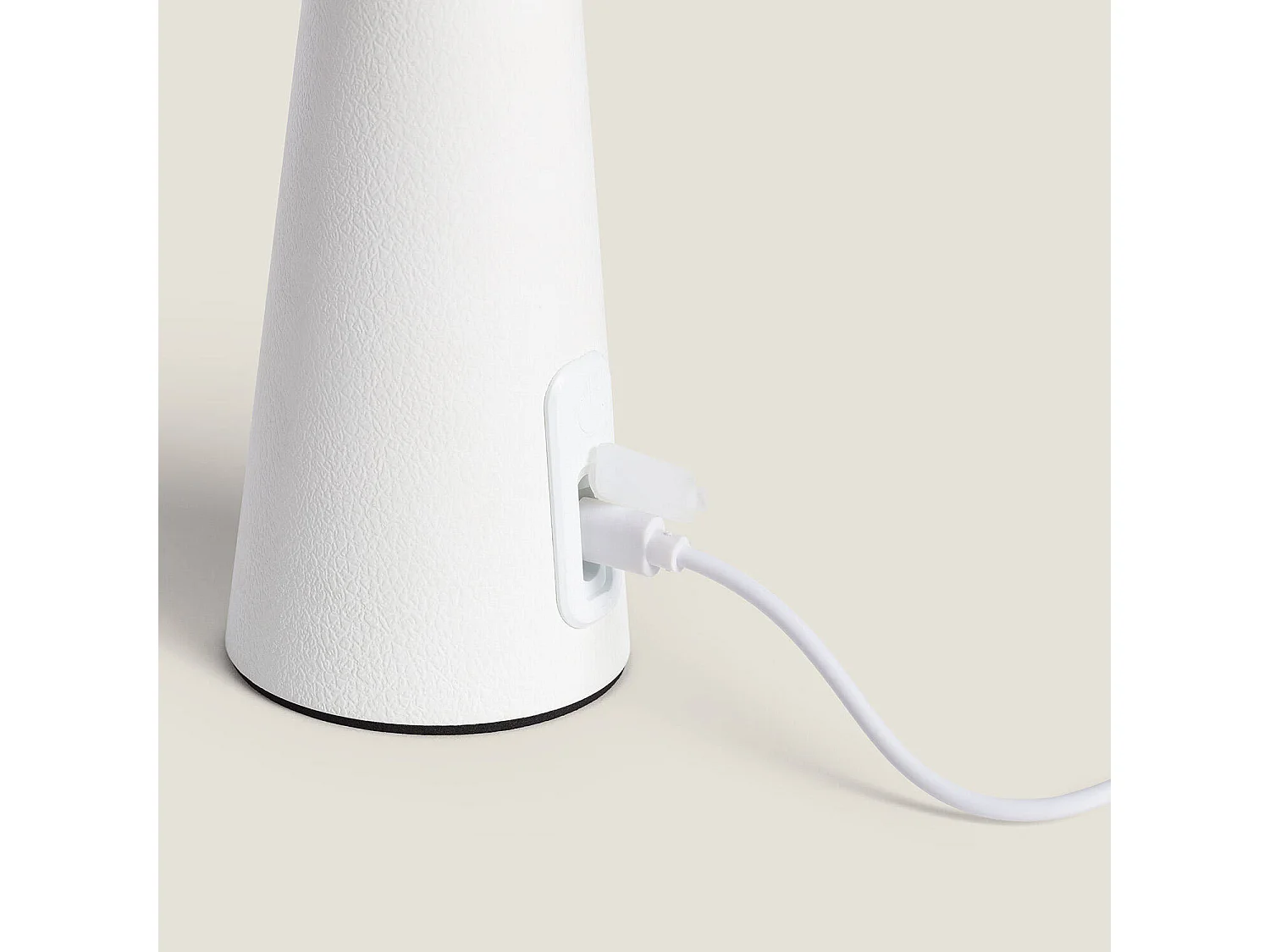 Lámpara de Mesa Solar Exterior LED Portátil con Batería USB Recargable Soucha Blanco