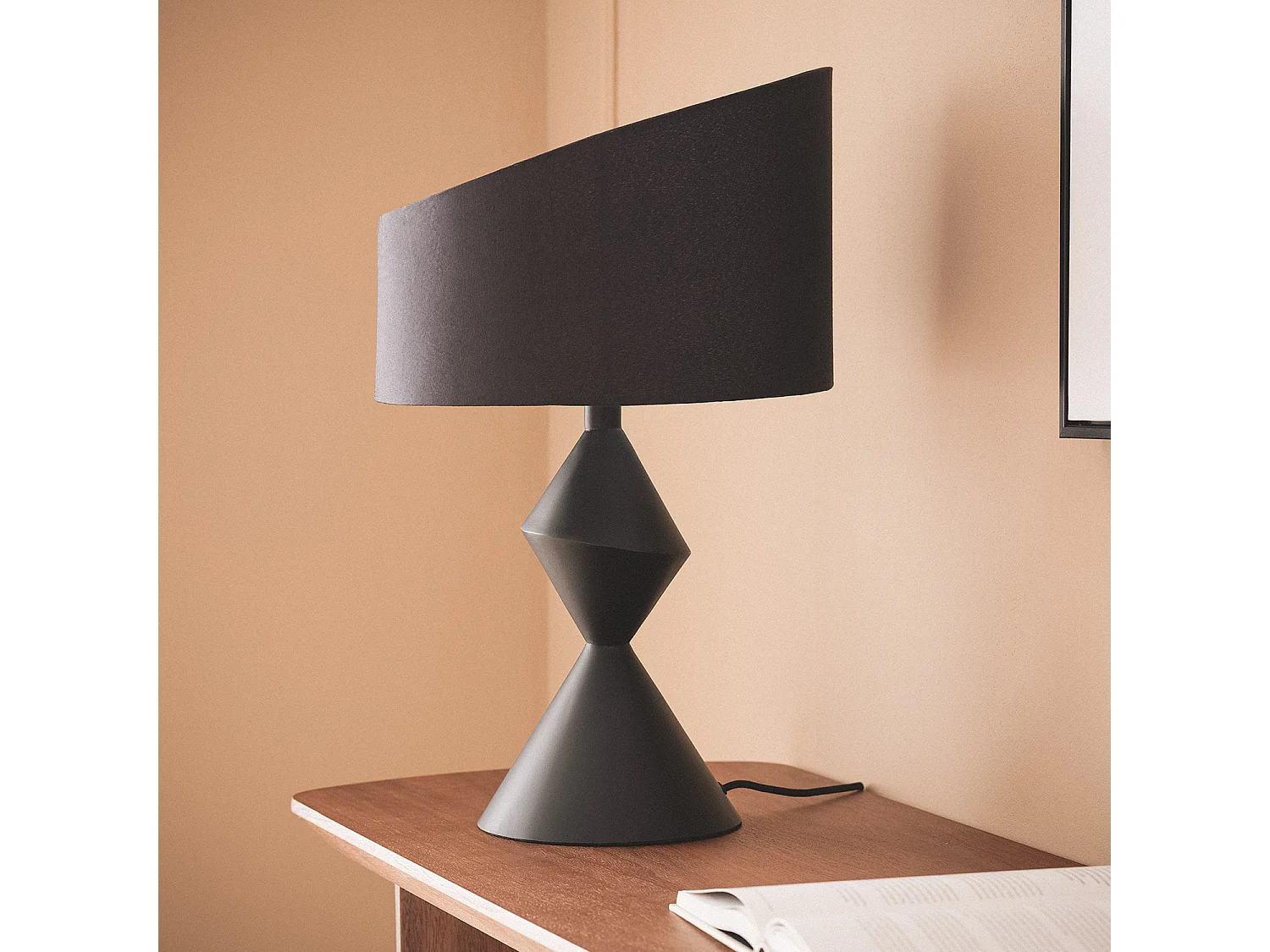 Lampe à Poser Métal Ryhall Noir