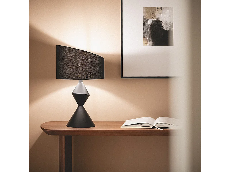 Lampe à Poser Métal Ryhall Noir