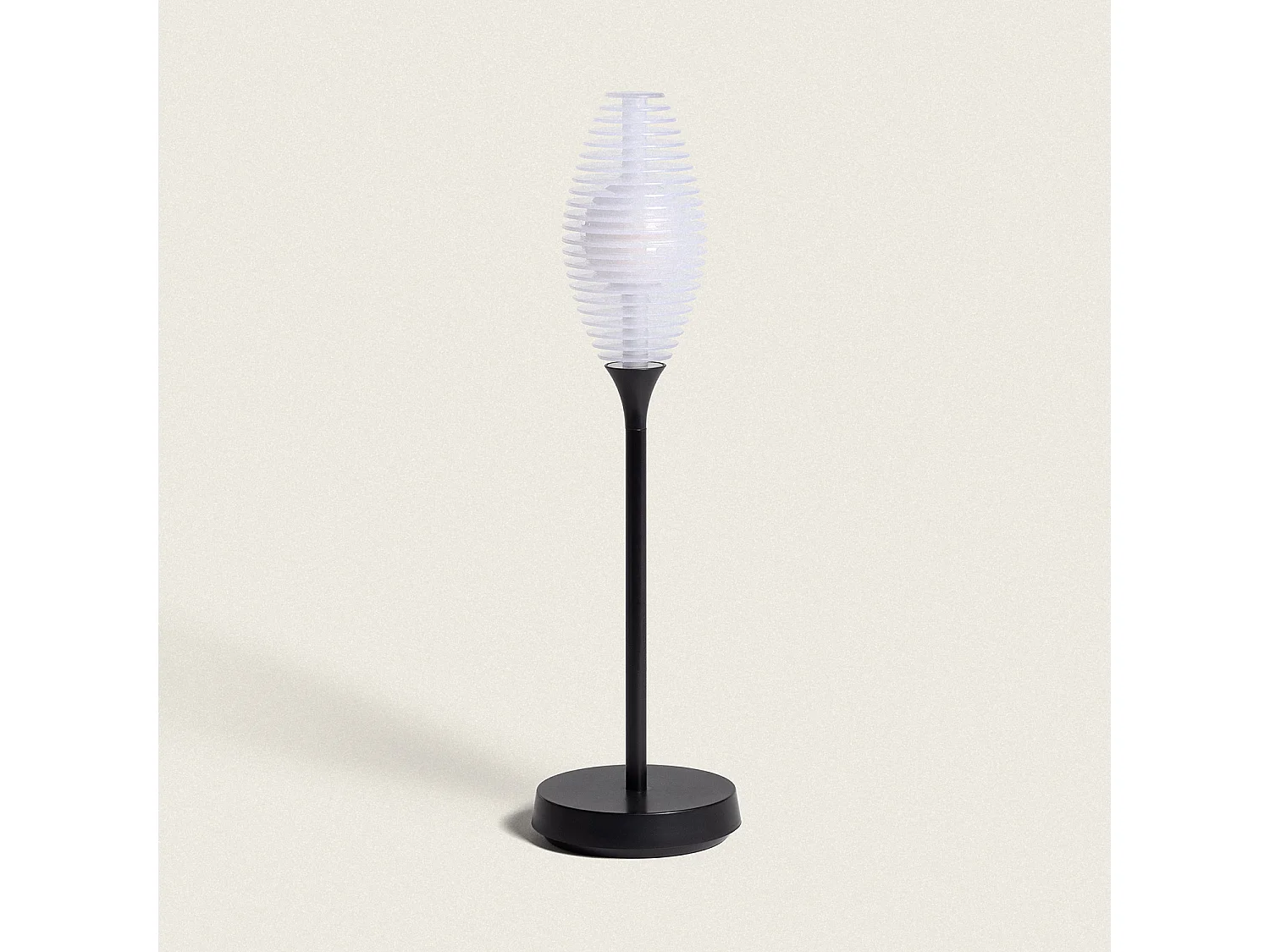 Lámpara de Mesa LED Portátil Exterior con Batería USB Recargable Dukuza Negro