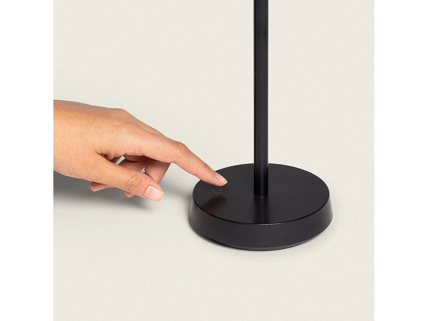 Lámpara de Mesa LED Portátil Exterior con Batería USB Recargable Dukuza Negro