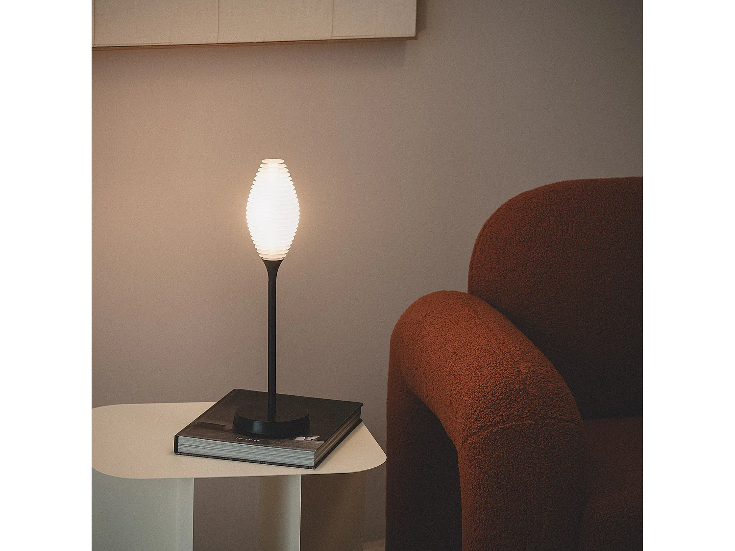 Lámpara de Mesa LED Portátil Exterior con Batería USB Recargable Dukuza Negro