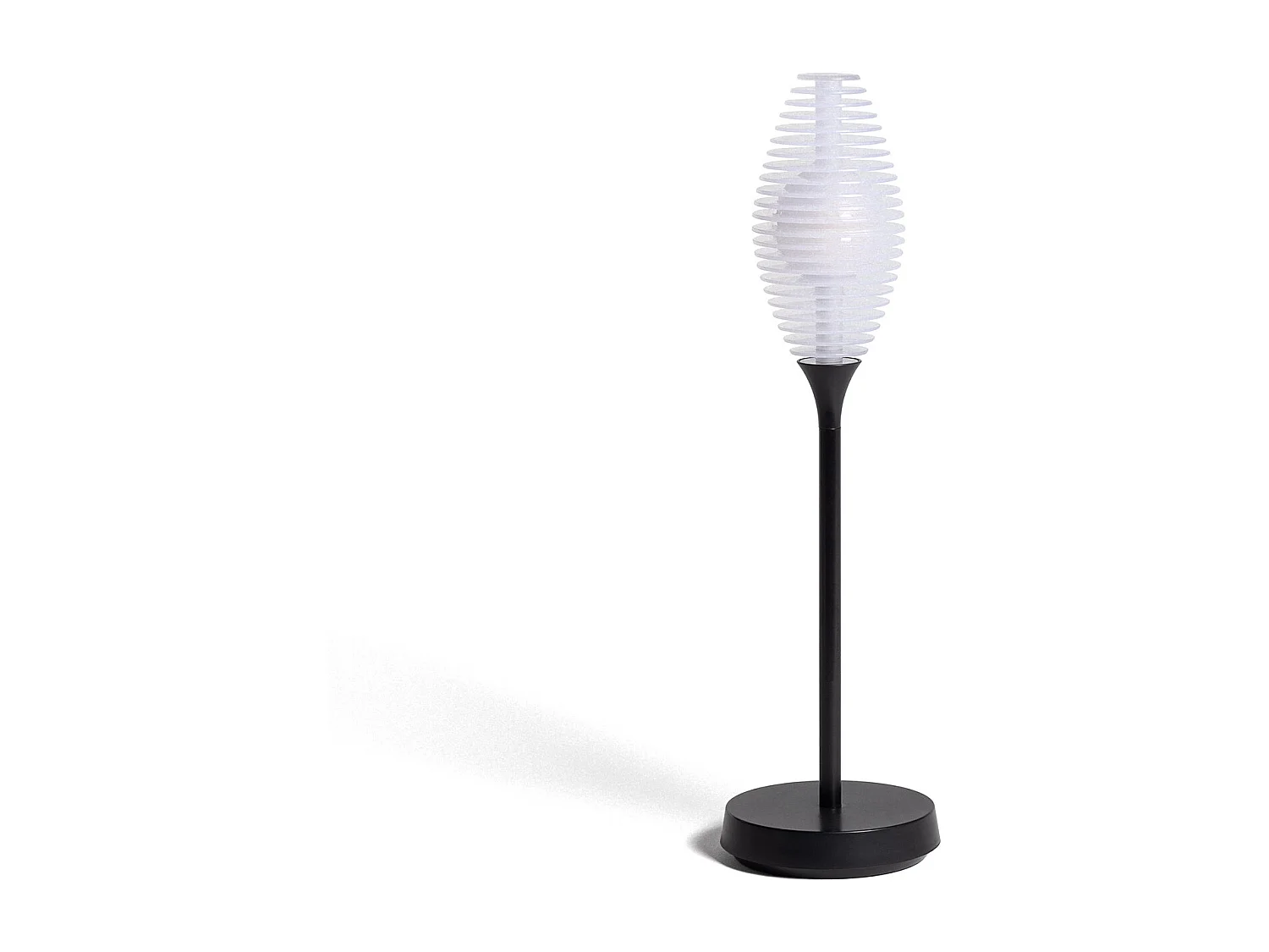 Lámpara de Mesa LED Portátil Exterior con Batería USB Recargable Metal Dukuza Negro